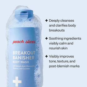 Peach & Lily gel texture on hand showing lightweight exfoliating feel