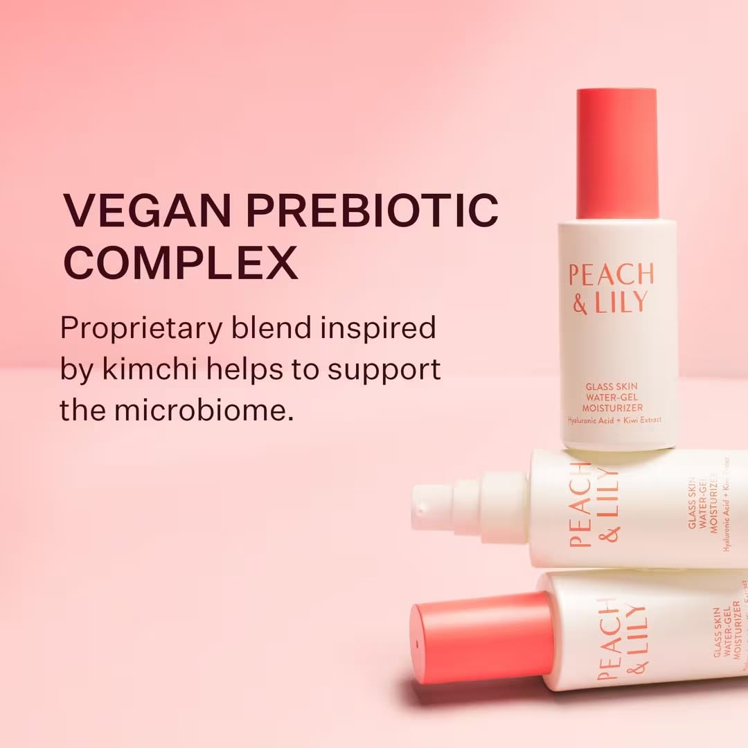 Peach & Lily with kiwi and peach ingredients highlighting antioxidant skin support