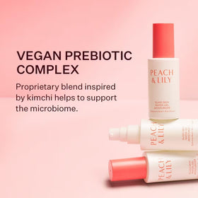 Peach & Lily with kiwi and peach ingredients highlighting antioxidant skin support