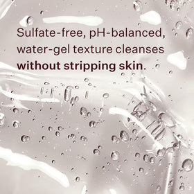 Peach & Lily label detail showing botanical and pH 5.5 benefits