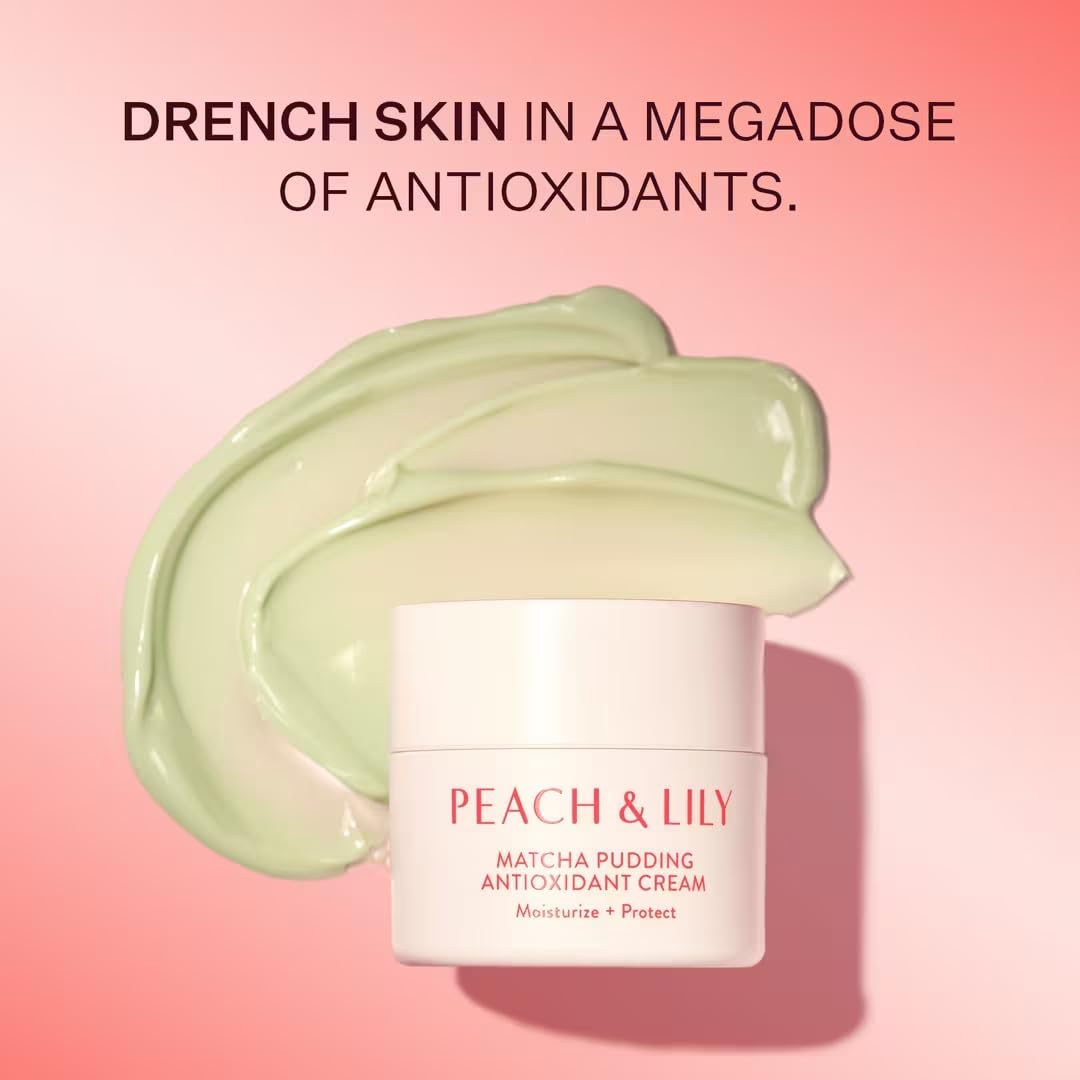 Peach & Lily cream on hand demonstrating application and fast-absorbing benefit