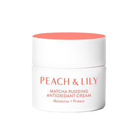 Peach & Lily front packaging showing jar and brand for clear product identity