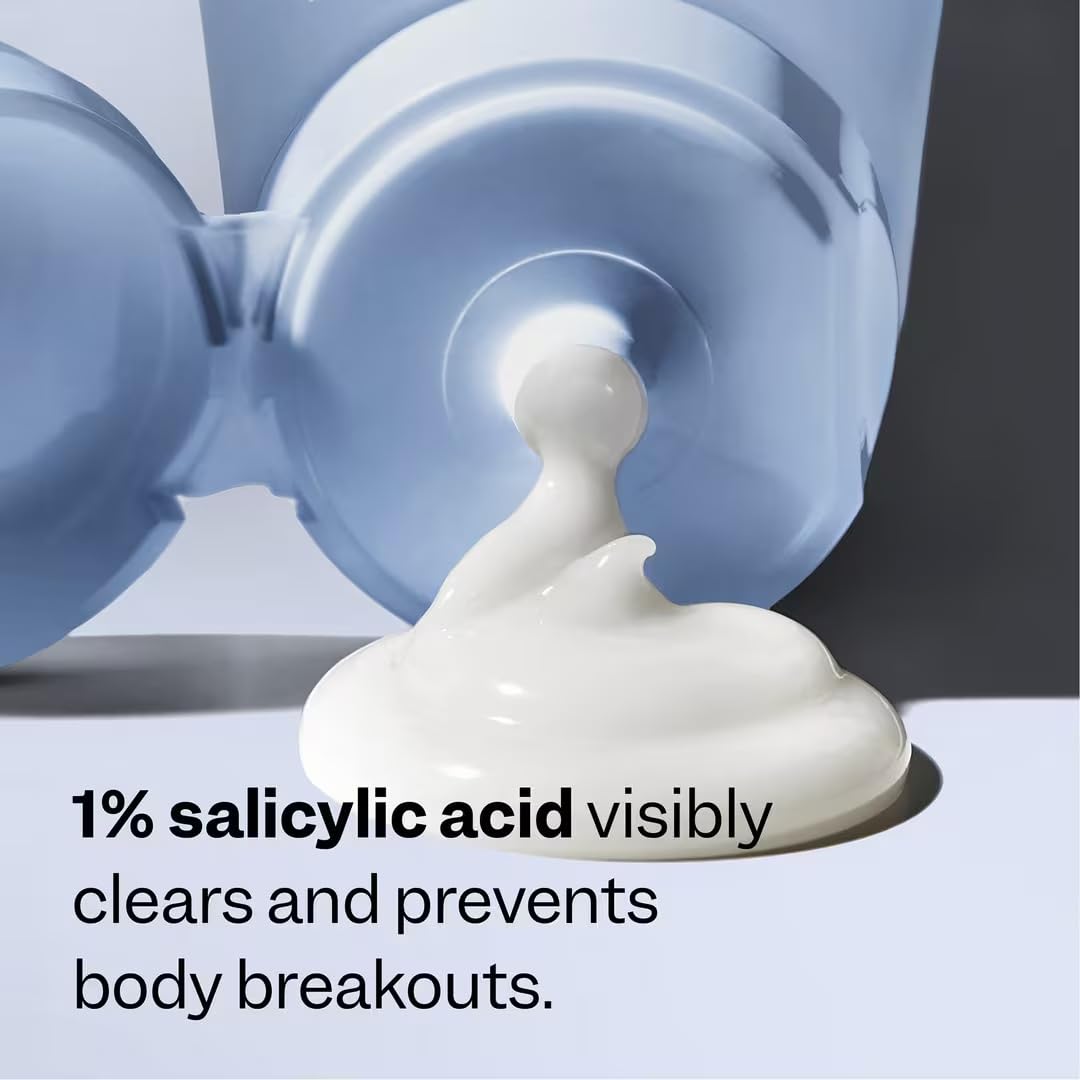 Peach & Lily close-up ingredient label with acids and soothing extracts benefit
