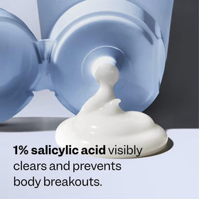 Peach & Lily close-up ingredient label with acids and soothing extracts benefit