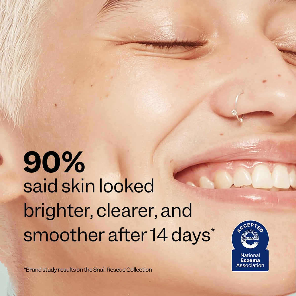 Peach Slices serum on hand demonstrating coverage and quick absorption benefit
