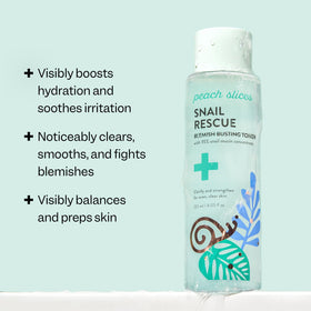 Peach Slices back label close-up showing ingredients and benefits