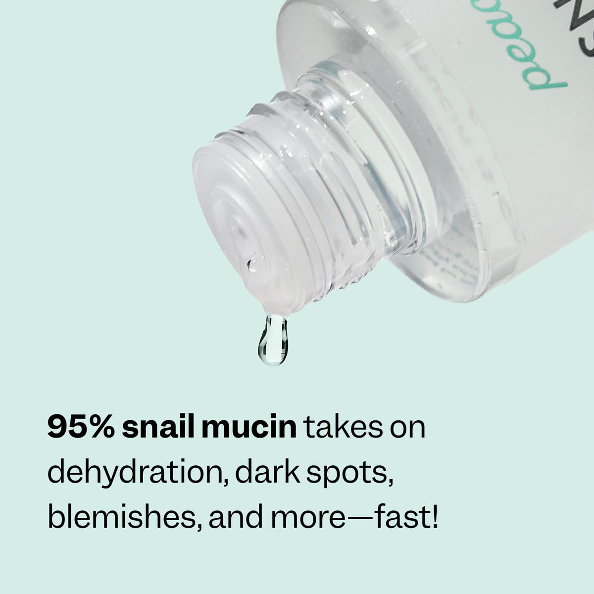 Peach Slices toner being patted into skin demonstrating quick absorption