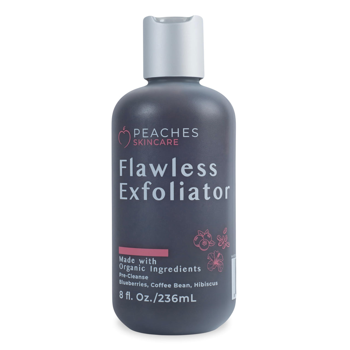 Peaches Skin Care front packaging showing product and vegan label for clear shelf appeal