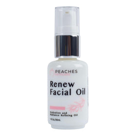 Peaches Skin Care front bottle showing 1 oz product and clean design, boosting routine convenience
