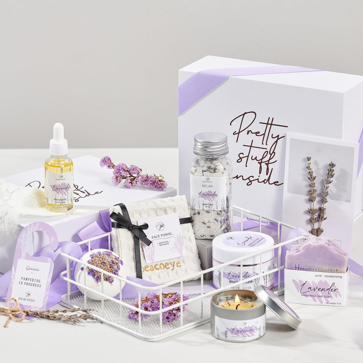 peacoeye lit rose petal soy candle creating calming spa ambiance