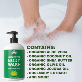 Peak Performance creamy lather texture demonstrating gentle, hydrating foam