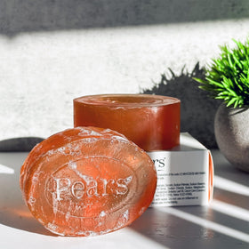 Stacked Pears bars demonstrating uniform transparency and hand-finished appearance