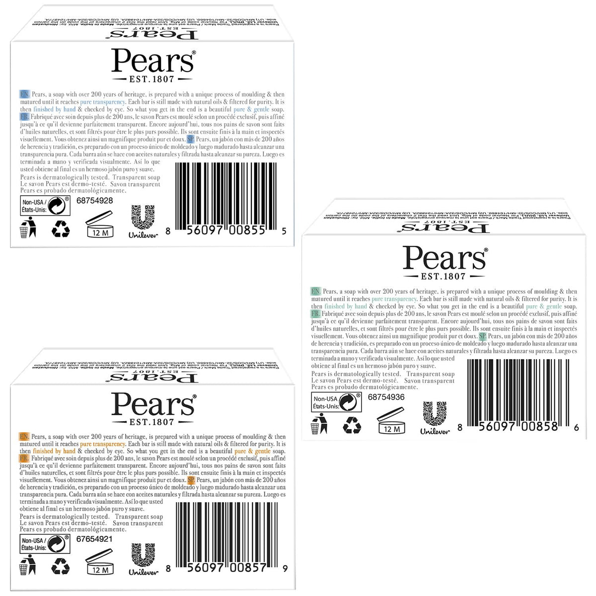 Pears blue mint closeup highlighting clear texture and cooling benefit