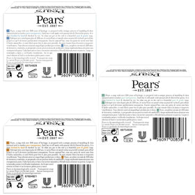 Pears blue mint closeup highlighting clear texture and cooling benefit