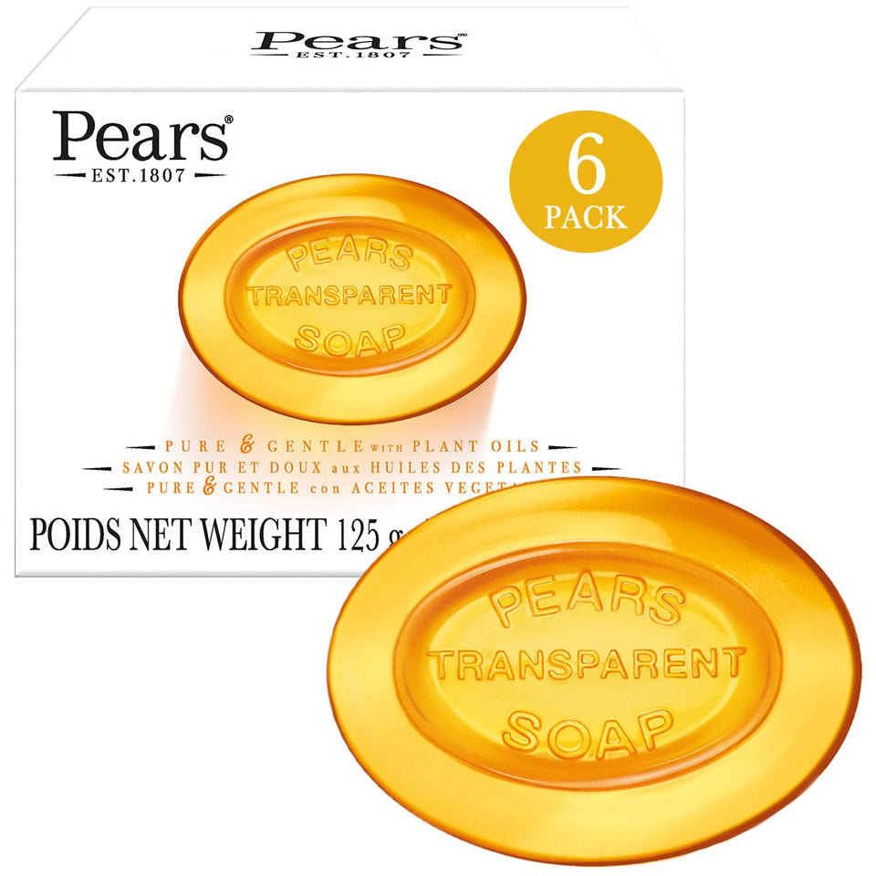 Pears front packaging 6-pack showing convenience and value