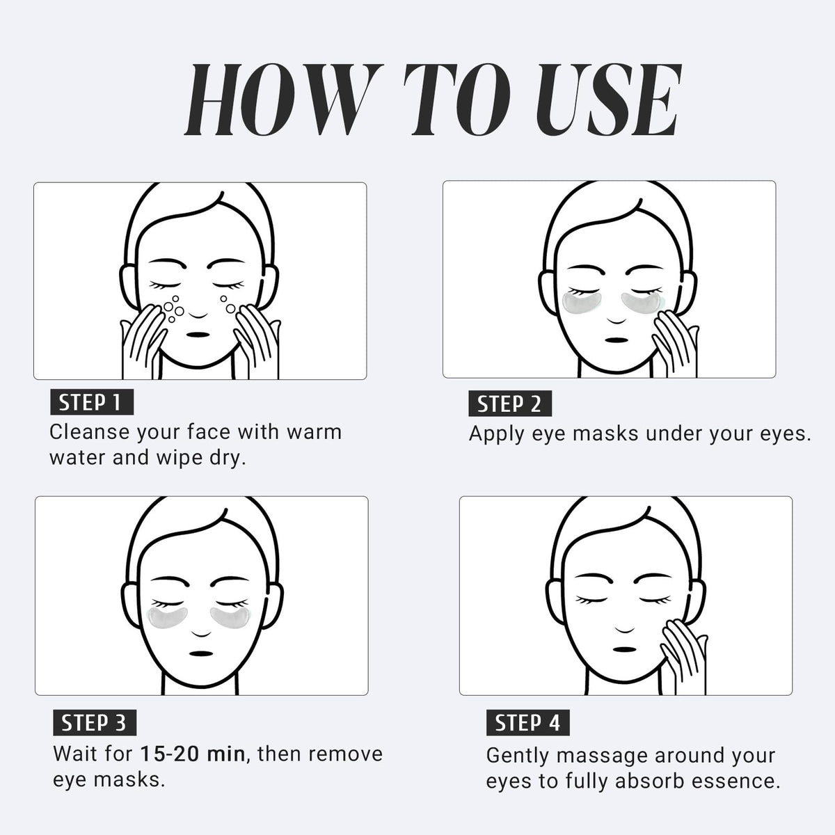 PEAUAMIE step-by-step application demonstrating simple routine