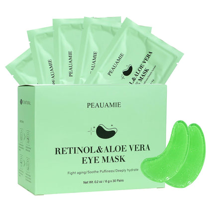 PEAUAMIE front packaging showing 30 pairs for travel-ready eye care