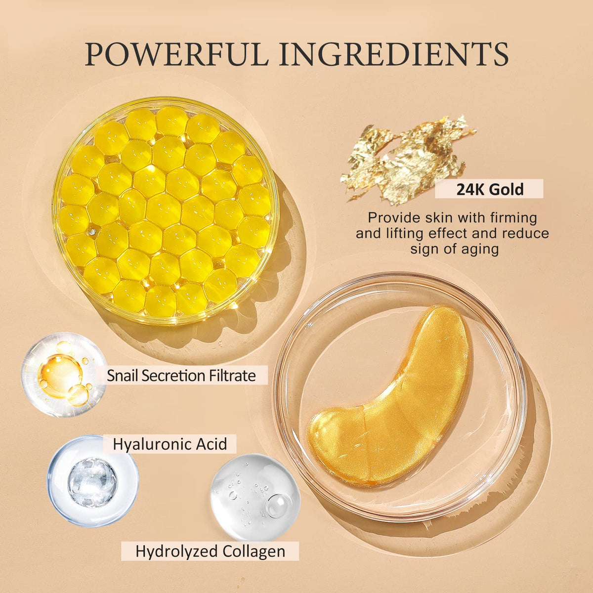 PEAUAMIE hydrogel patch texture close-up for quick serum delivery