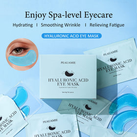 PEAUAMIE individual sachet open to reveal a single hygienic under-eye pair for easy use