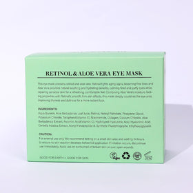 PEAUAMIE ingredients label close-up highlighting retinol and aloe vera