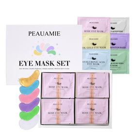 peauamie patches on towel in spa setting conveying relaxing self-care ritual