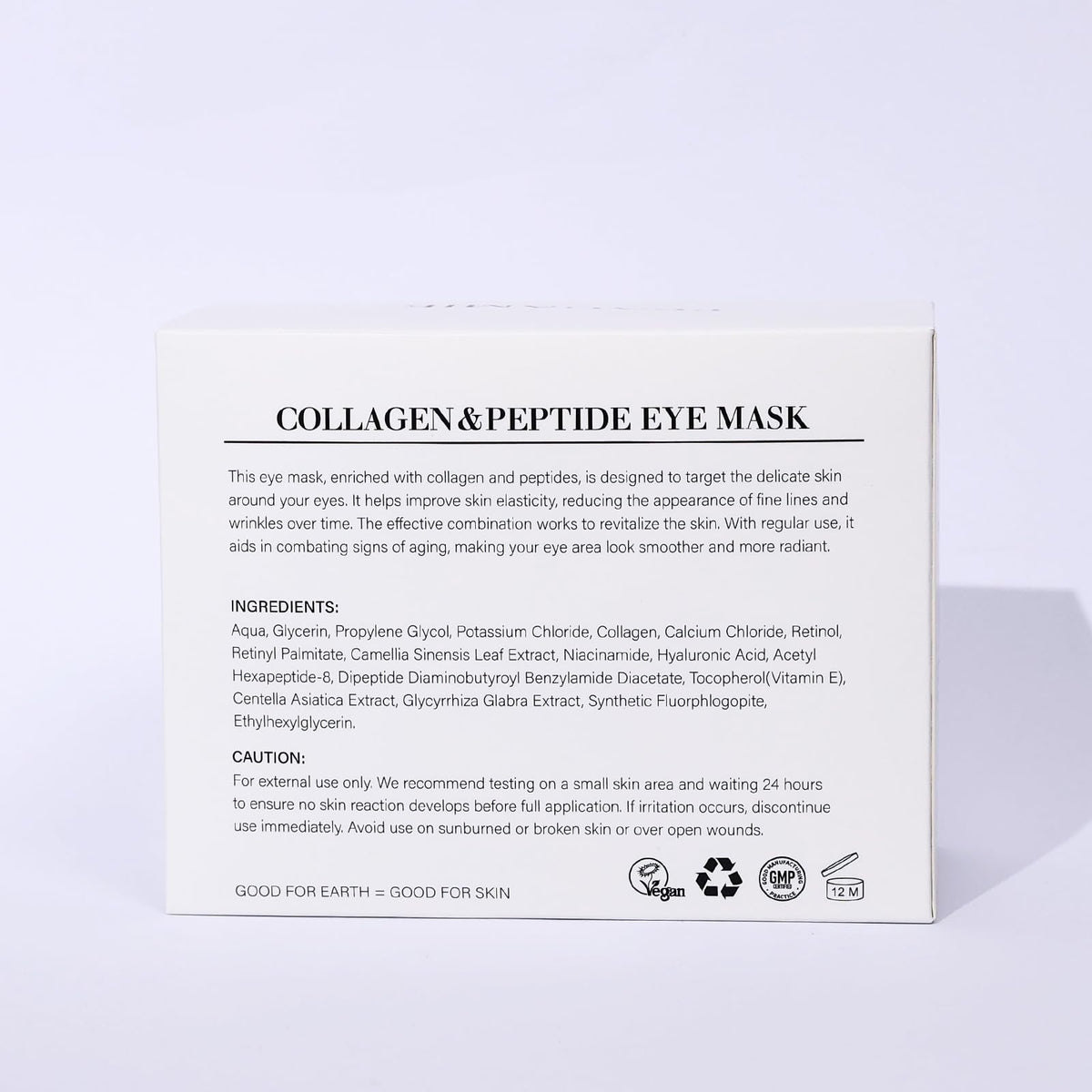 PEAUAMIE back label detail showing usage and ingredient information