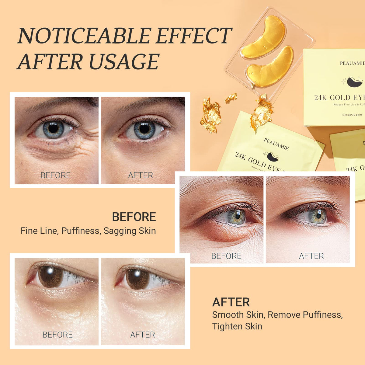 PEAUAMIE serum dropper and key ingredients for hydration boost