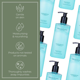 Pecksniff's creamy foam texture demonstrating gentle, hydrating lather