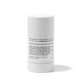Pedestrian Project open jar texture showing creamy balm that softens rough skin