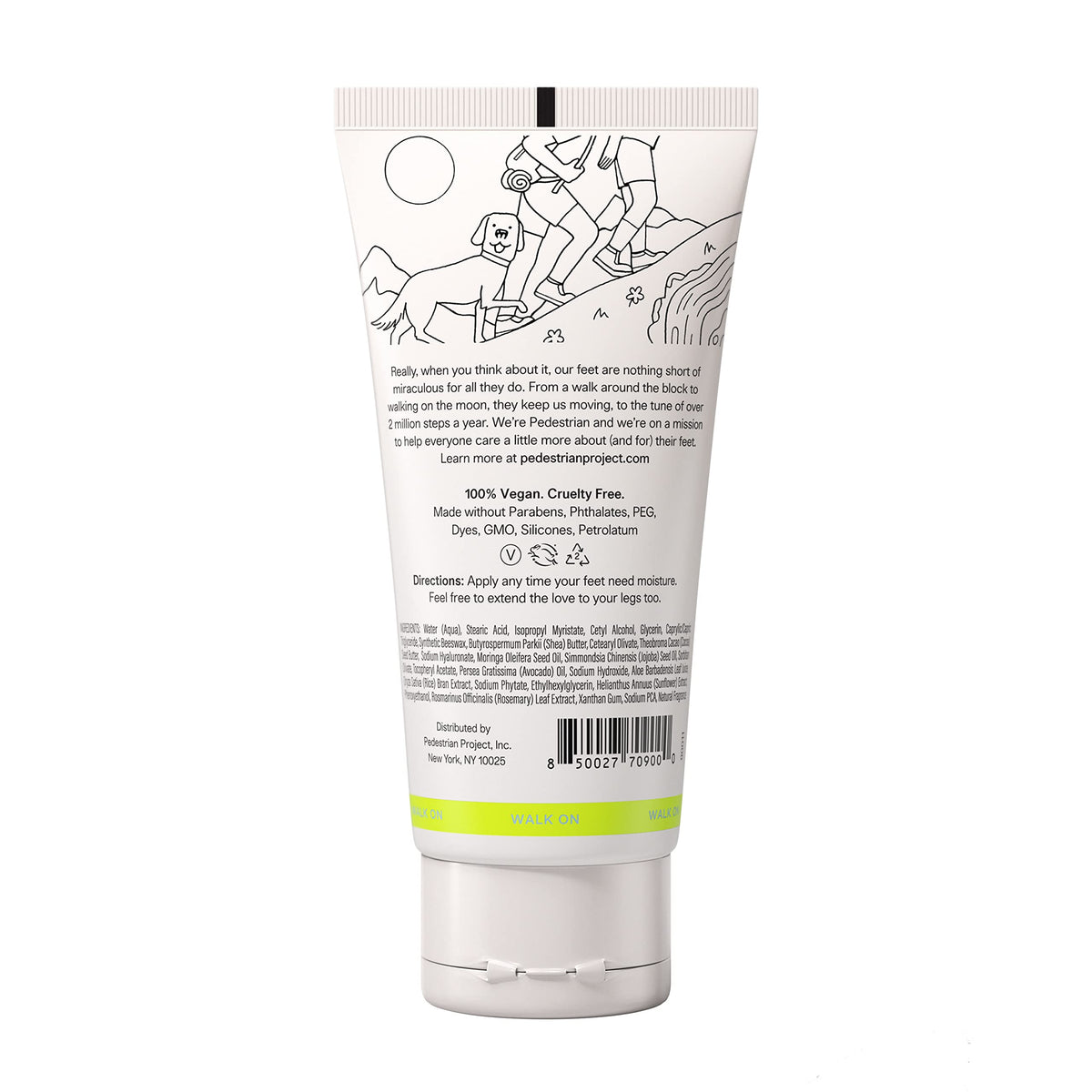 Pedestrian Project cream texture close-up highlighting rich, non-greasy hydration