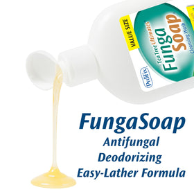 Pedifix lather on skin, showing rich foam and moisturizing feel after rinse