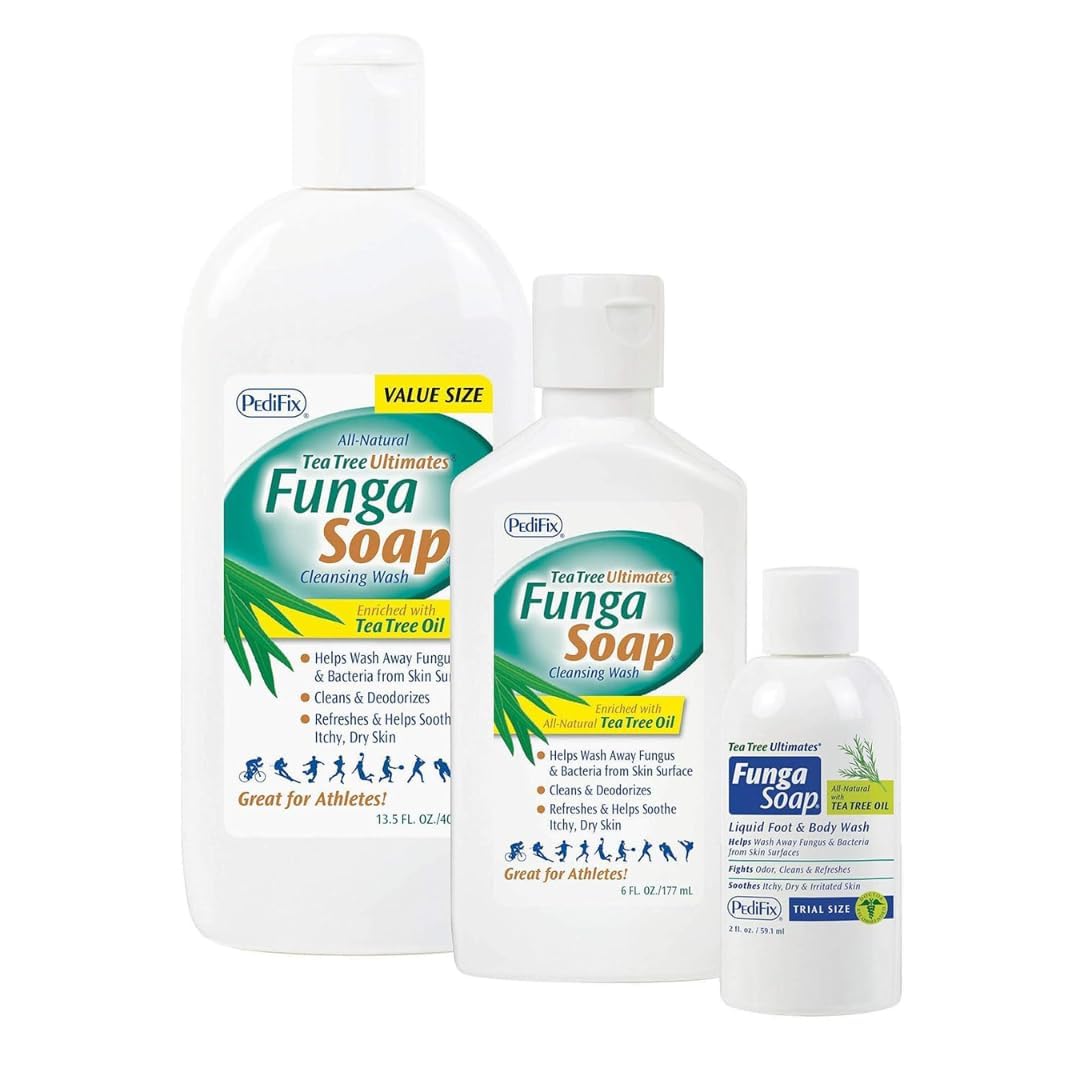Clean towel and feet next to Pedifix showing aftercare and dry-comfort benefit