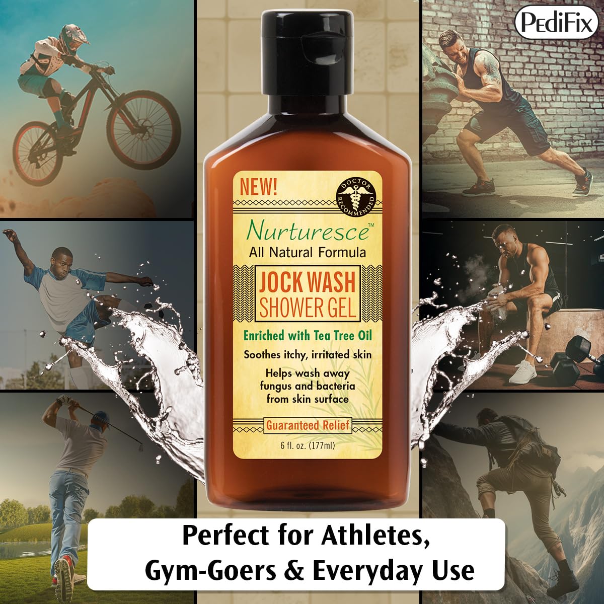 Pedifix inside gym bag indicating ideal post-workout hygiene for athletes