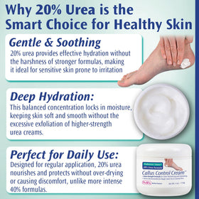 Pedifix label close-up highlighting 20% urea and professional formulation