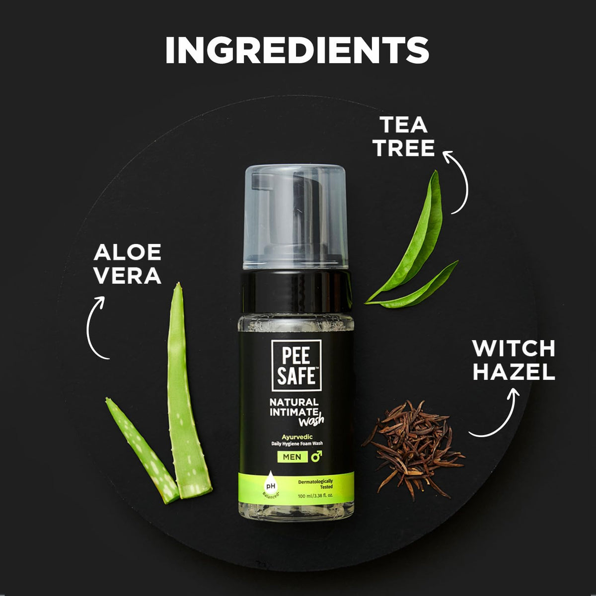Pee Safe gel texture close-up showing smooth consistency for gentle cleansing