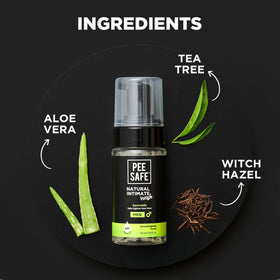 Pee Safe gel texture close-up showing smooth consistency for gentle cleansing