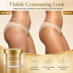 Applying Peehss gel to thigh to boost circulation and smoothness