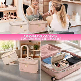 Peenice applying eyeshadow on model illustrating blendable, long-wear color