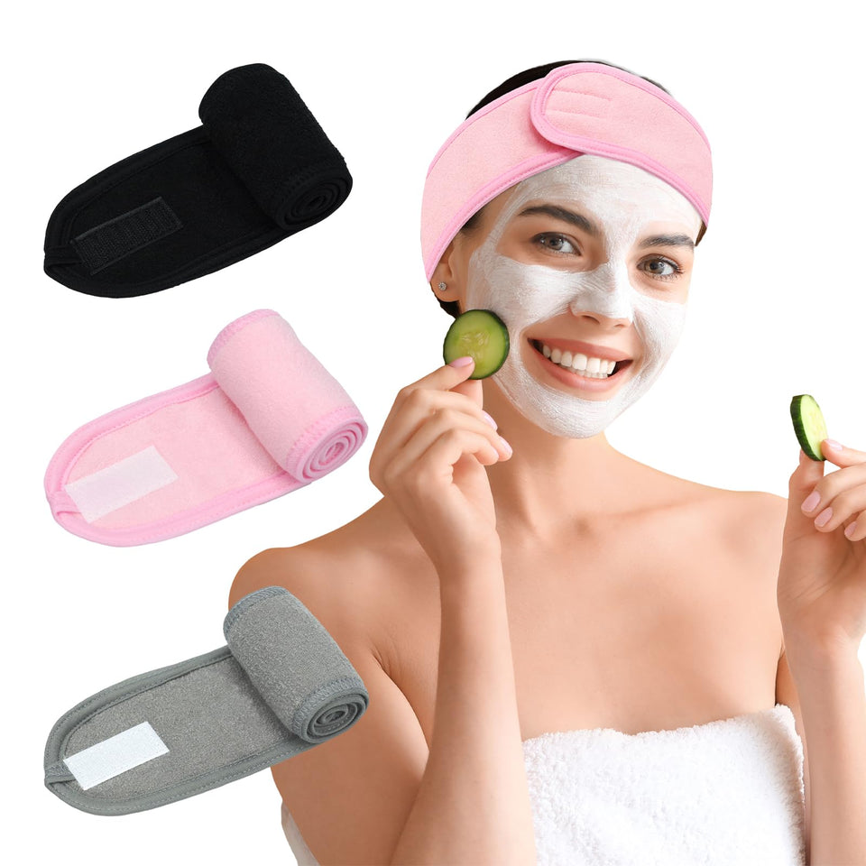 Pejnl three headbands front view showing colors and neat fold for convenience