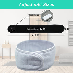Pejnl headband beside a hand showing length and real-life scale