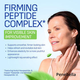 PENEBELLA ingredient display with collagen and hyaluronic visuals for benefits