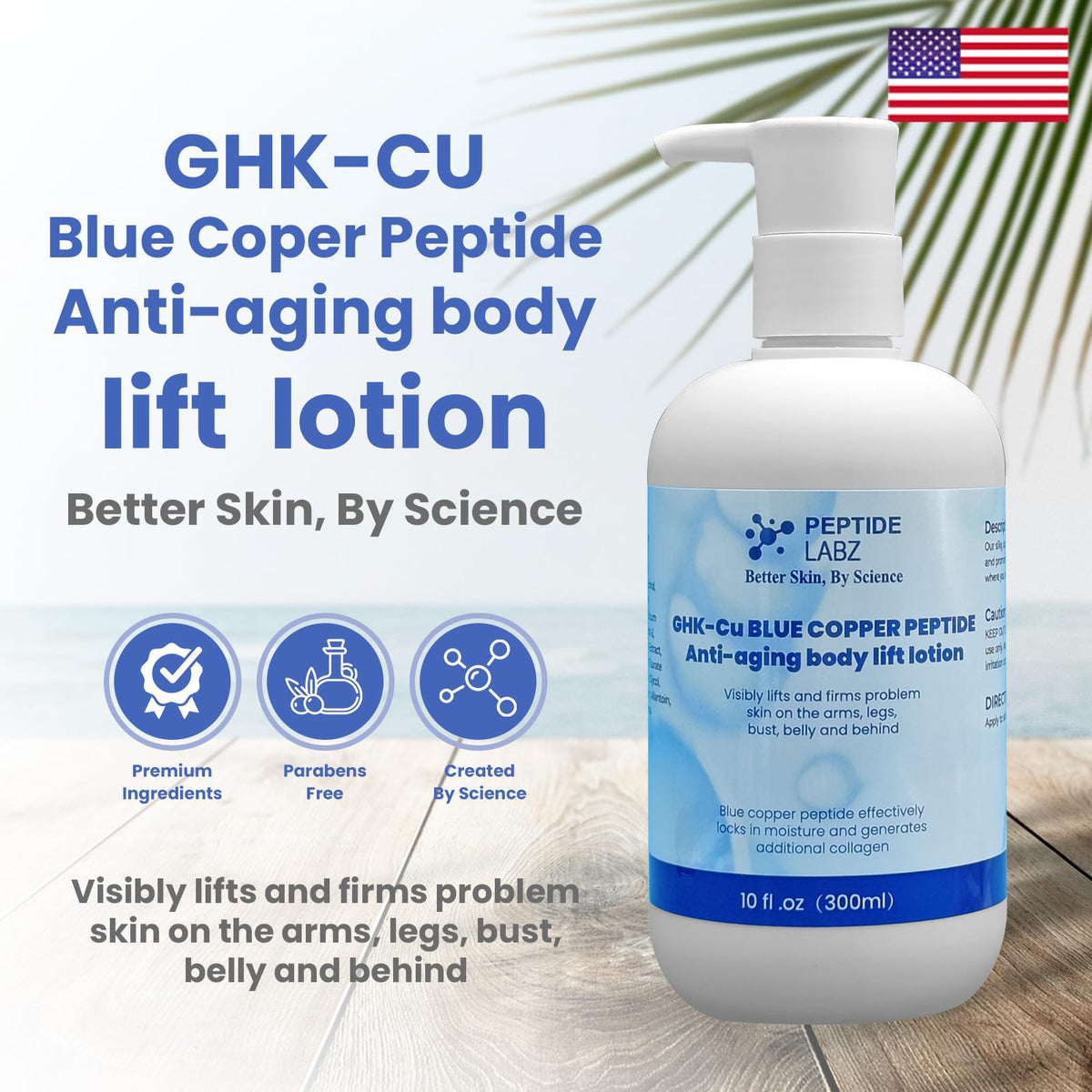 PeptideLabz being smoothed on arm showing easy application and quick absorption