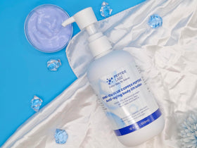 PeptideLabz before and after sample area demonstrating improved skin texture