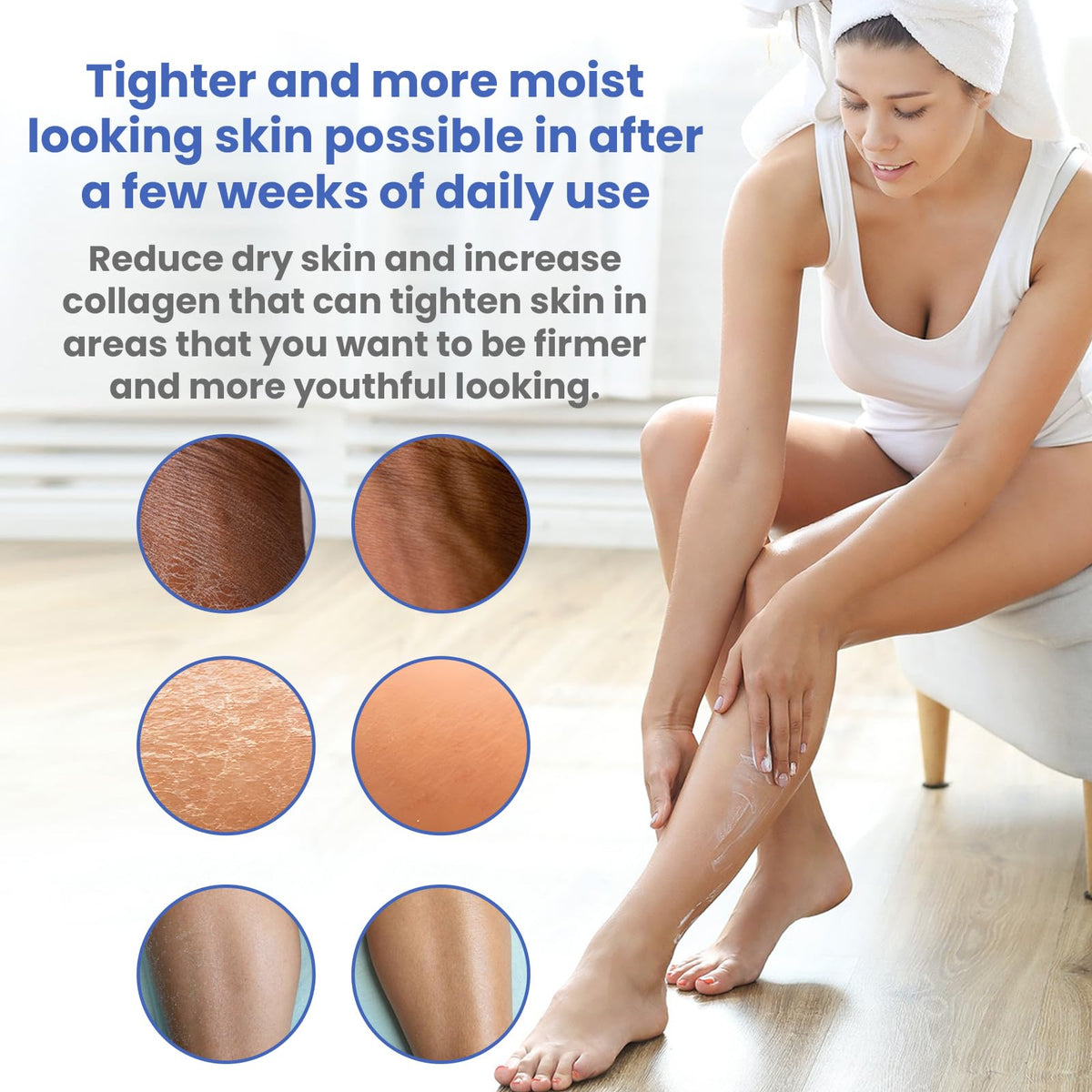 PeptideLabz lotion texture on pump illustrating lightweight, fast-absorbing formula