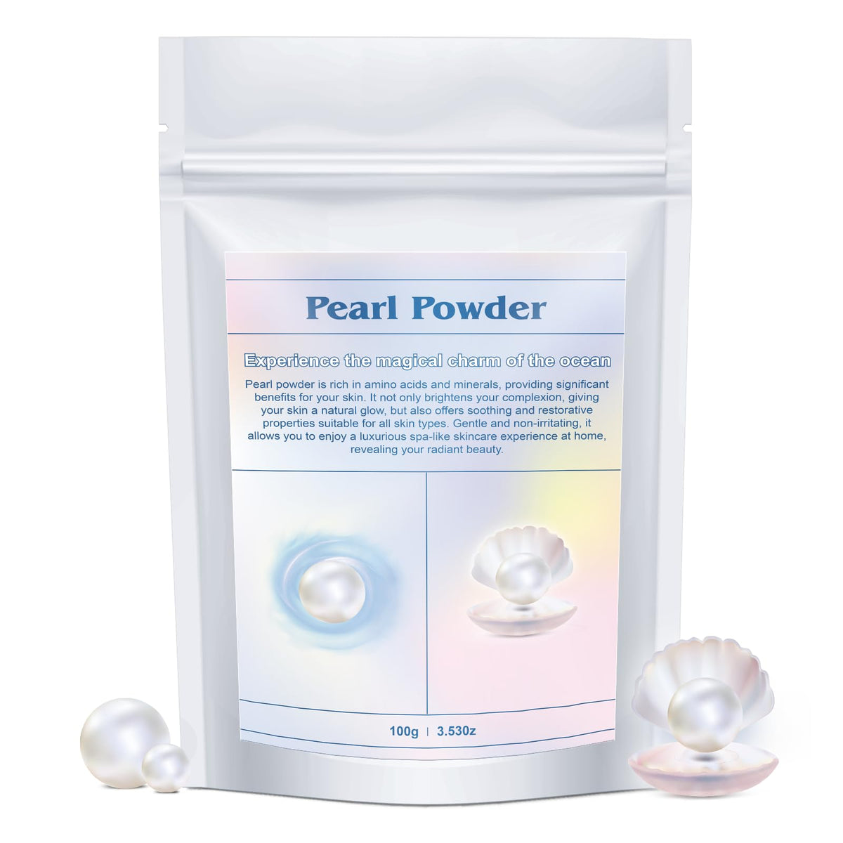 Peralpow front packaging showing jar and label, promoting pure organic benefits
