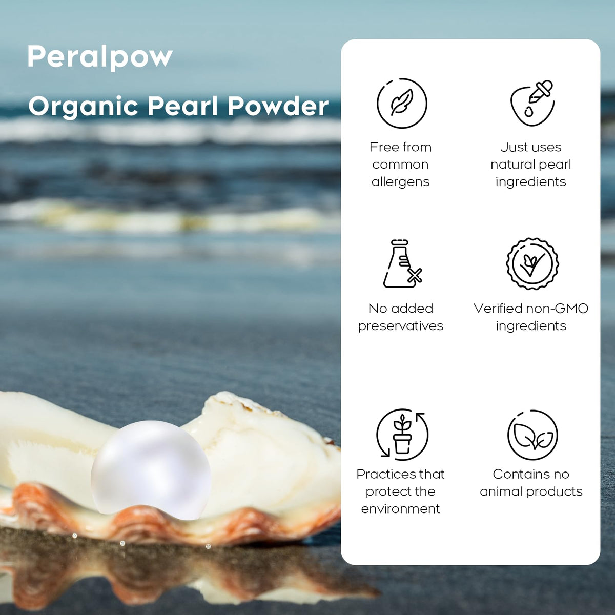 Peralpow blended into hair mask demonstrating added shine and softness