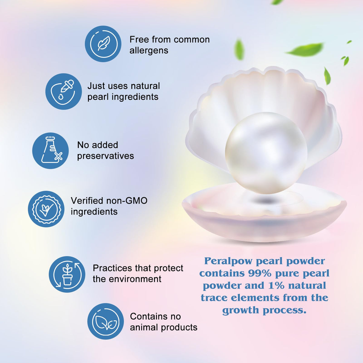 Peralpow mask application on face, brand visible and calming hydration benefit