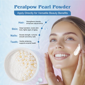 Peralpow applied to nails and cuticles, brand supporting stronger-looking nails