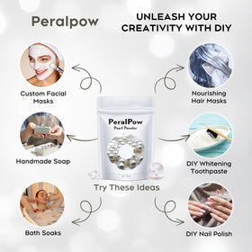 Peralpow used in a nail soak setup to condition cuticles and strengthen nails