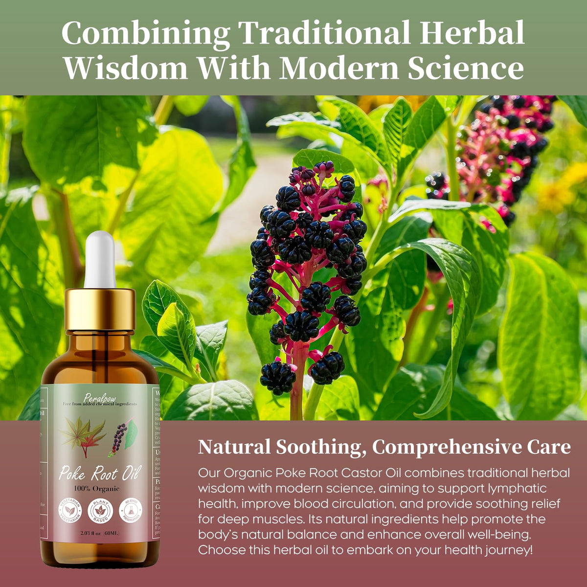 Peralpow dropper applying oil to skin for targeted relief